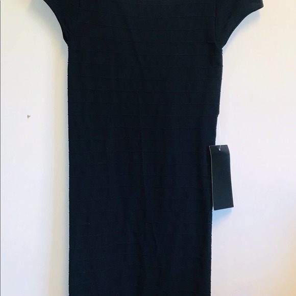 Bebe Mix Media Bandage Bodycon Dress Black Size PS - Picture 8 of 9